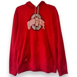 Nike‎ Therma Fit Mens Sweatshirt Ohio State Buckeyes Red Pockets Hooded M